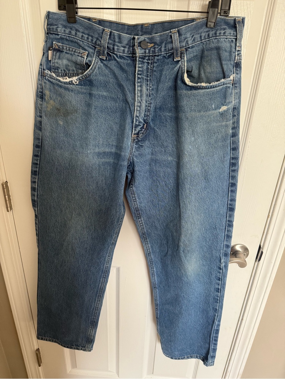 Carhartt 2112 Cat 2 Jeans Men’s 35x30 Bundle Original And Relaxed Fit READ